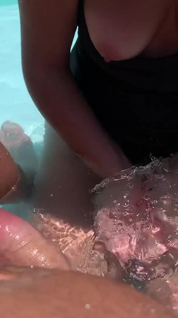 Iconic moment from "POV neighbours wife sucking and fucking in pool"