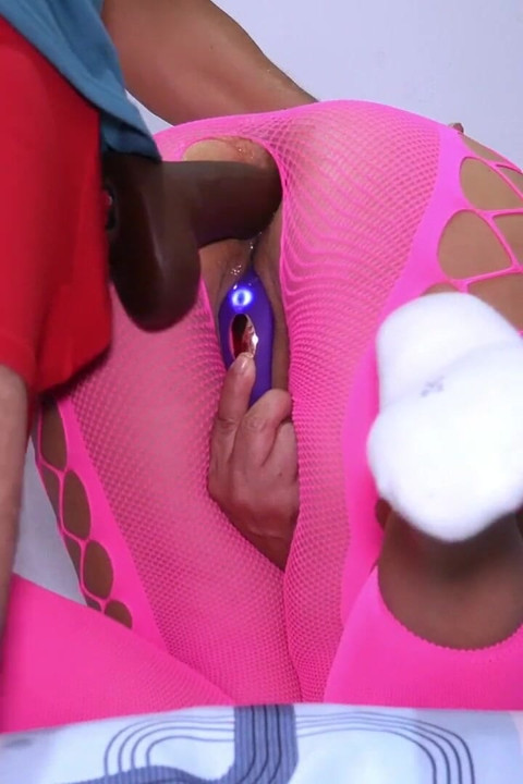 Hot Anal Training Session with a Huge Giant Black Dildo