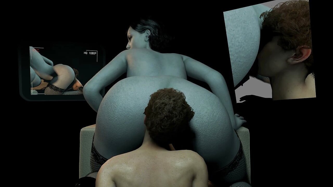 Lady Dimitrescu Gets Her Manthing to Eat Her Pussy