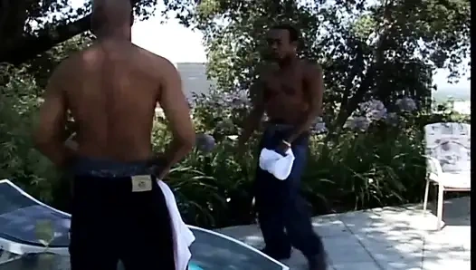 Busty Black Slut Hard Threesome