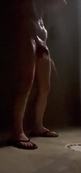 Caught a Twink's Nice Ass and and a Guy Pissing in the Gym Public Showers