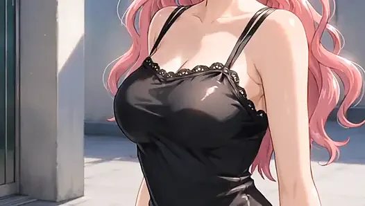 Anime-mädchen tanzen