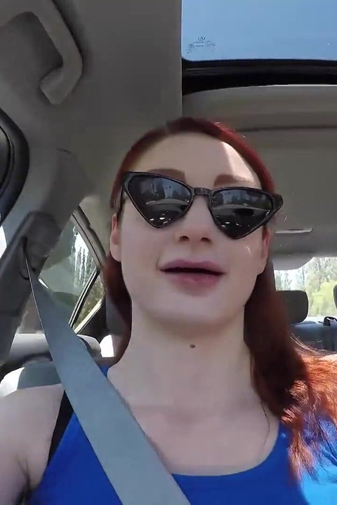 Road Head From a Redhead with Violet Monroe