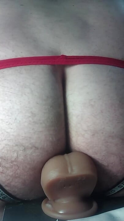 Big Fat Cock Masturbating Close-up and Fucking My Tight Ass All the Way Down