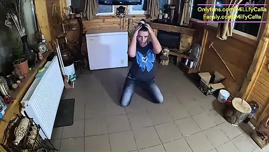 Luxury Fur Coats and Military Downjacket Masturbation with Dirty Talk