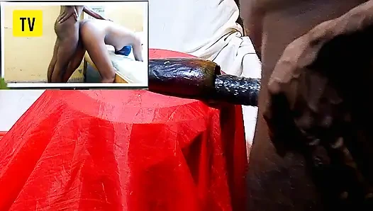 Fucking egg plant and feeling as real pussy while watching porn movie , all what I needed was sexual pleasure till i get CUM