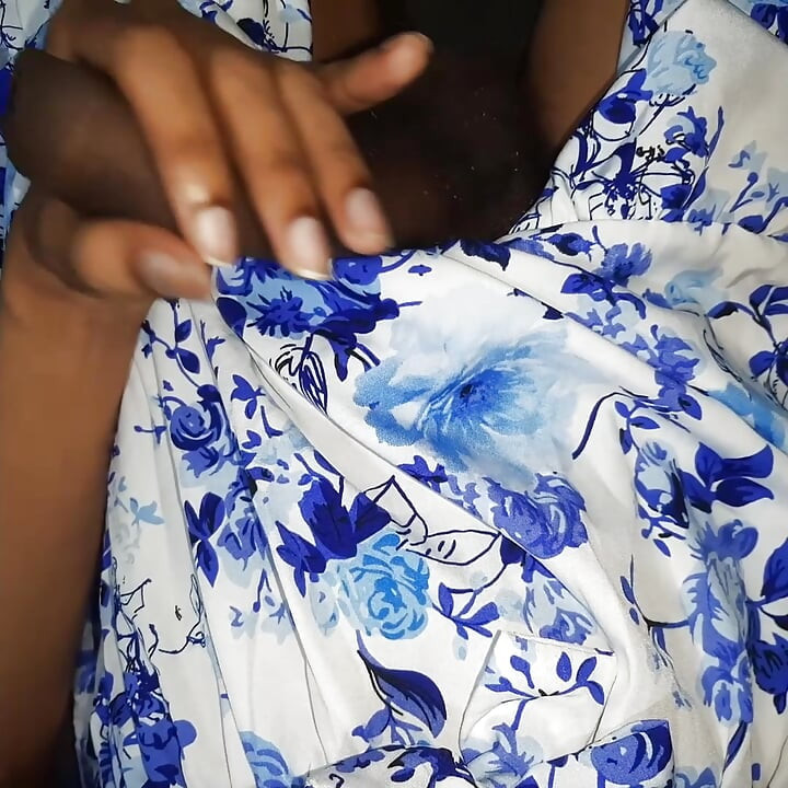 Cute boy masturbating wearing frock