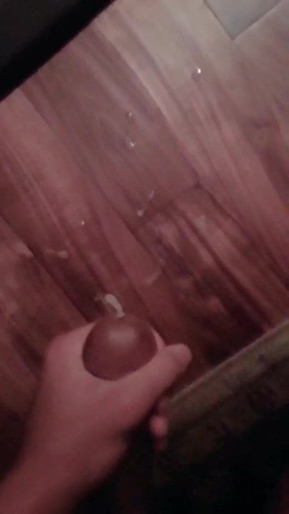 Relieving myself with a big cumshot