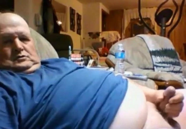 Hot grandad wanking