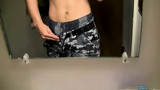 POV Cock Stroking in the Bathroom