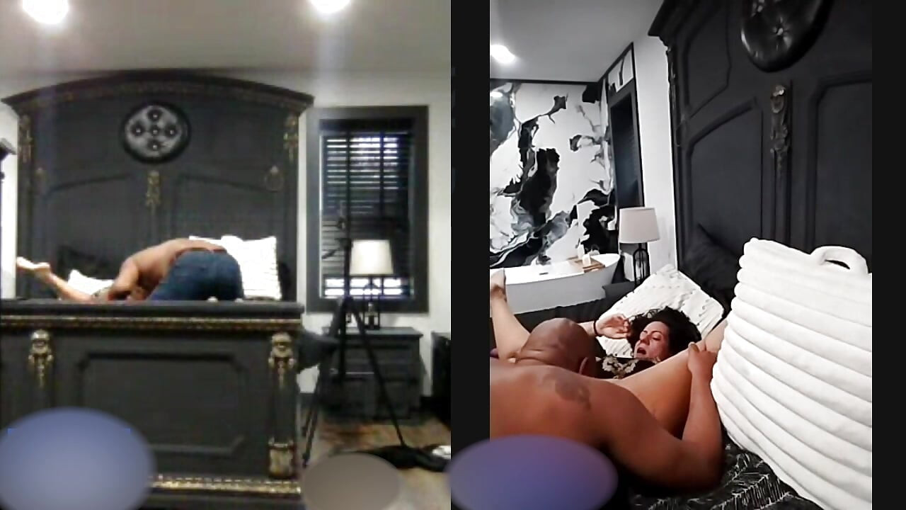 Sexig Lady Novana springer från en stor svart kuk