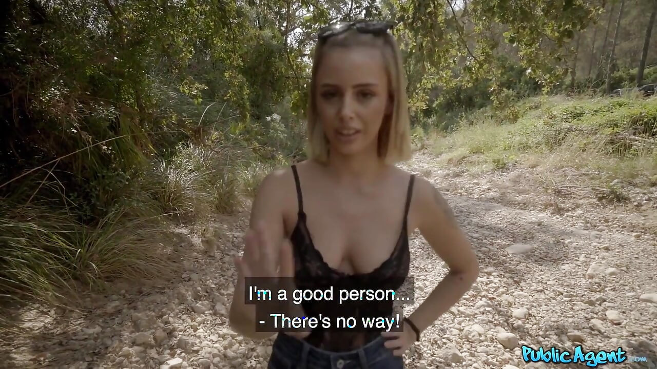 Agent - Cute Blonde Lya Missy Getsfucked in the Forest and Cum All Over Her Glasses