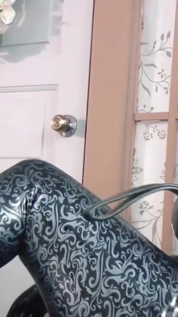 Key moment from "Latex Rubber Fetish RolePlay Games (my old video) - Positive FemDom Female Domination Arya Grander"