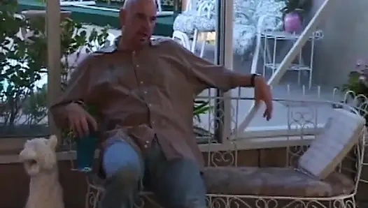 Brunette Babe Enjoys Intense Threesome with Two Studs