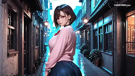 Momo Ayase Девушка хардкорный анальный секс и камшот внутри задницы (Сгенерированный ИИ)