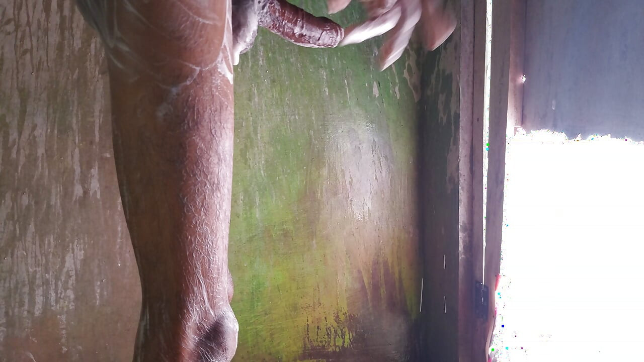 I saw my student big monster cock while he was bathing and mastrubation in bathroom