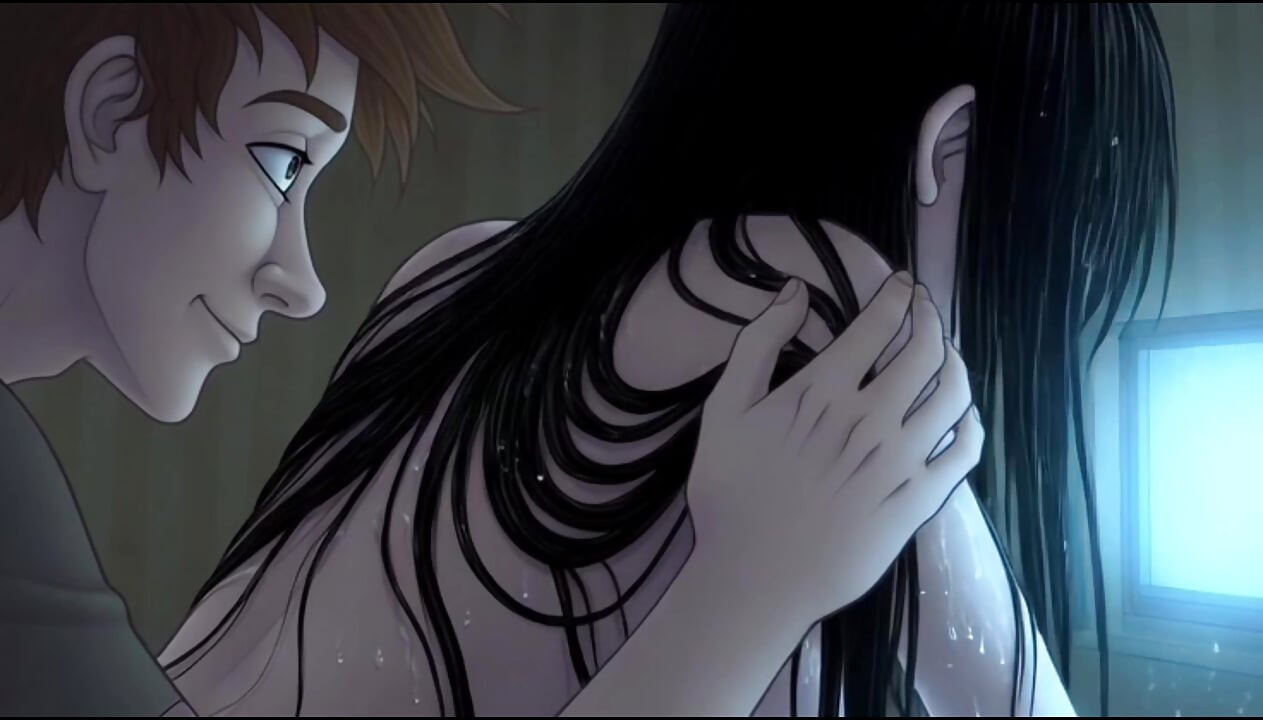 Beautiful Horror Girl Crawled Out of My TV