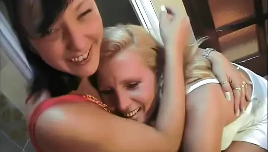 Maurizia Paradiso and Natasha Kiss, a Hand in the Pussy and a Cock to Share