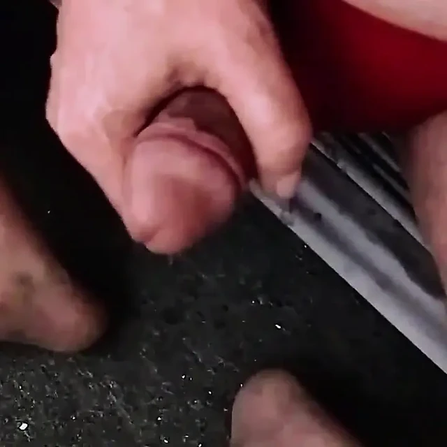 Grandpa wanking his massive semi and cumming massively and constantly for over 6 minutes