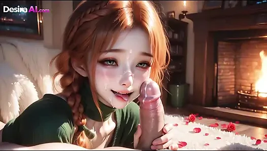 Этот 3D дуэт чувствует каждый дюйм в нежном, сливочном взрыве Ai генерируется