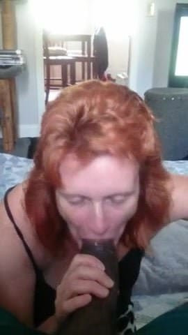 Redhead blowjob