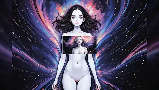 Lustrender: Living Abstract Art Skin Big Tit Morphing Beauty - Ai Video