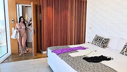 Lesbian threesome: Carla's slut is joined by 2 big ass latinas - Carla Boom