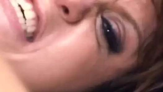 Hungry brunette MILF rides cock with her ass and gets cream pie