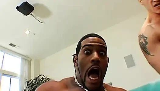 Black Slut in Sexy Black Boots Has an Anal Threesome Fuck