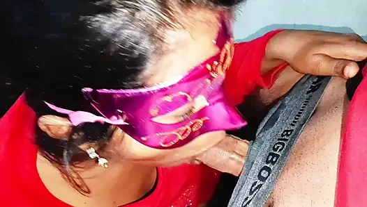 Der beste blowjob der Welt, meine geile neha bhabhi gibt mir Kamera Nahaufnahme Spiel mit der Zunge für Abspritzen im mund, alles sperma