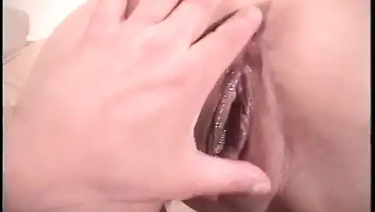 Horny stud getting his huge dick sucked by sexy babe before a fuck