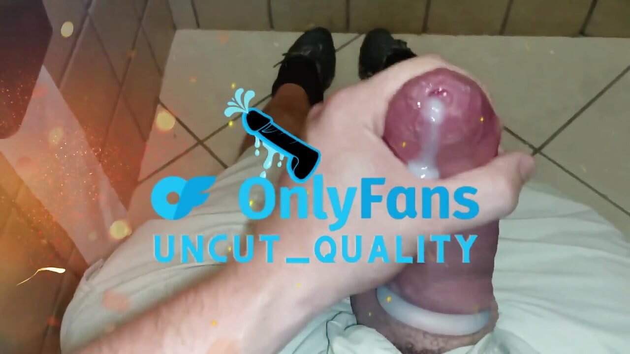 Precum on Wet Uncut Tight Foreskin