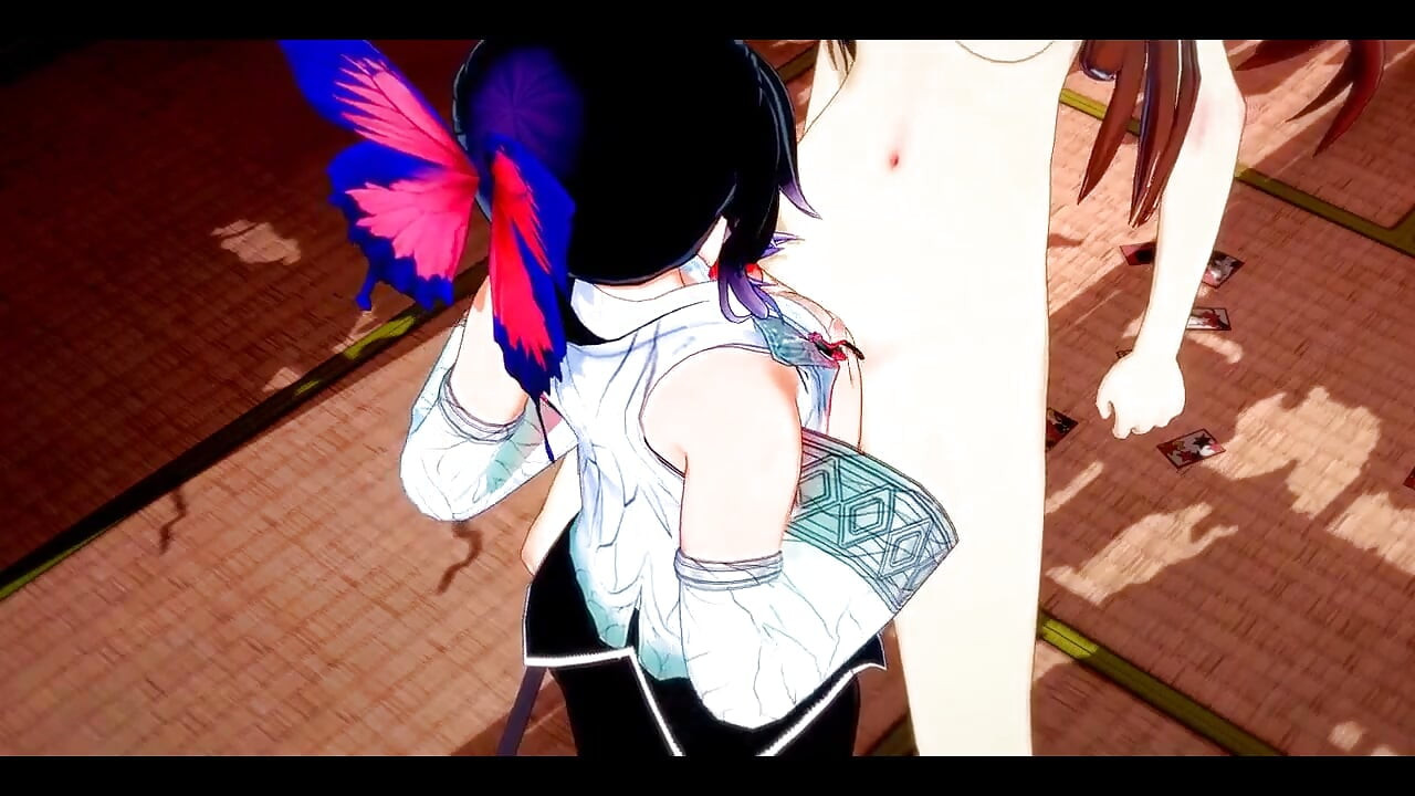 Demon slayer futanari - shinobu x nezuko hardsex - giapponese asiatico anime gioco porno