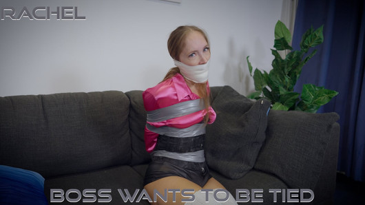 Rachel Adams - Boss Wants To Be Tied and Heavily Gagged in Bondage ( GagAttack.NL )