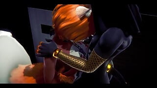 Furry Hentai - Anubis the Dogboy sa foxygirl u toaletu - japanska azijska manga anime filmska igra pornografija