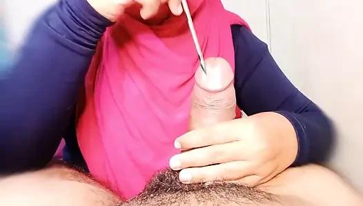 My Stepsister Wants to Try Something Metallic on My Foreskin, It's Very Exciting!