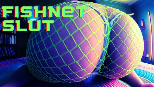 Big Booty Latina Dziwka Raquel Vega Wows w Neon Green Fishnets Solo Play