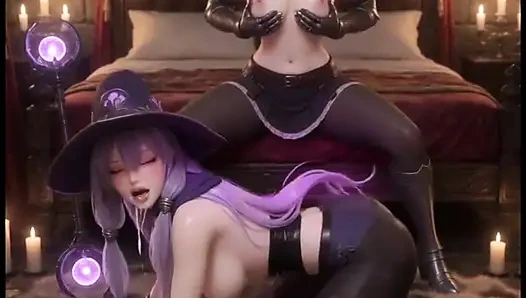 Hentai Magician And Knight Come Home From Sex Dungeon