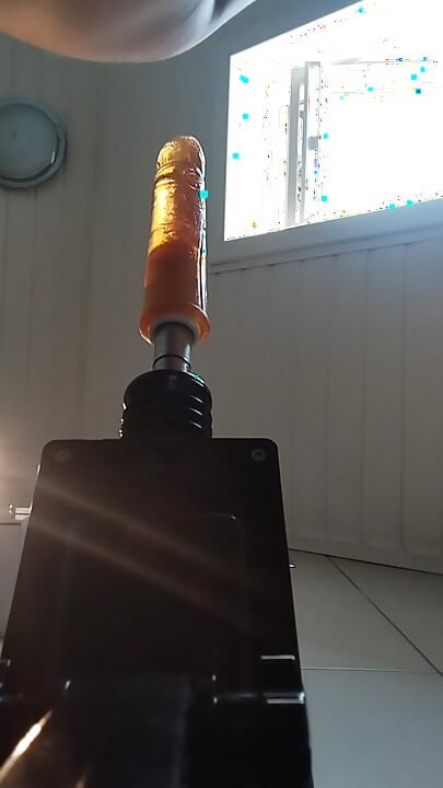 The dildo fucks my wet hole