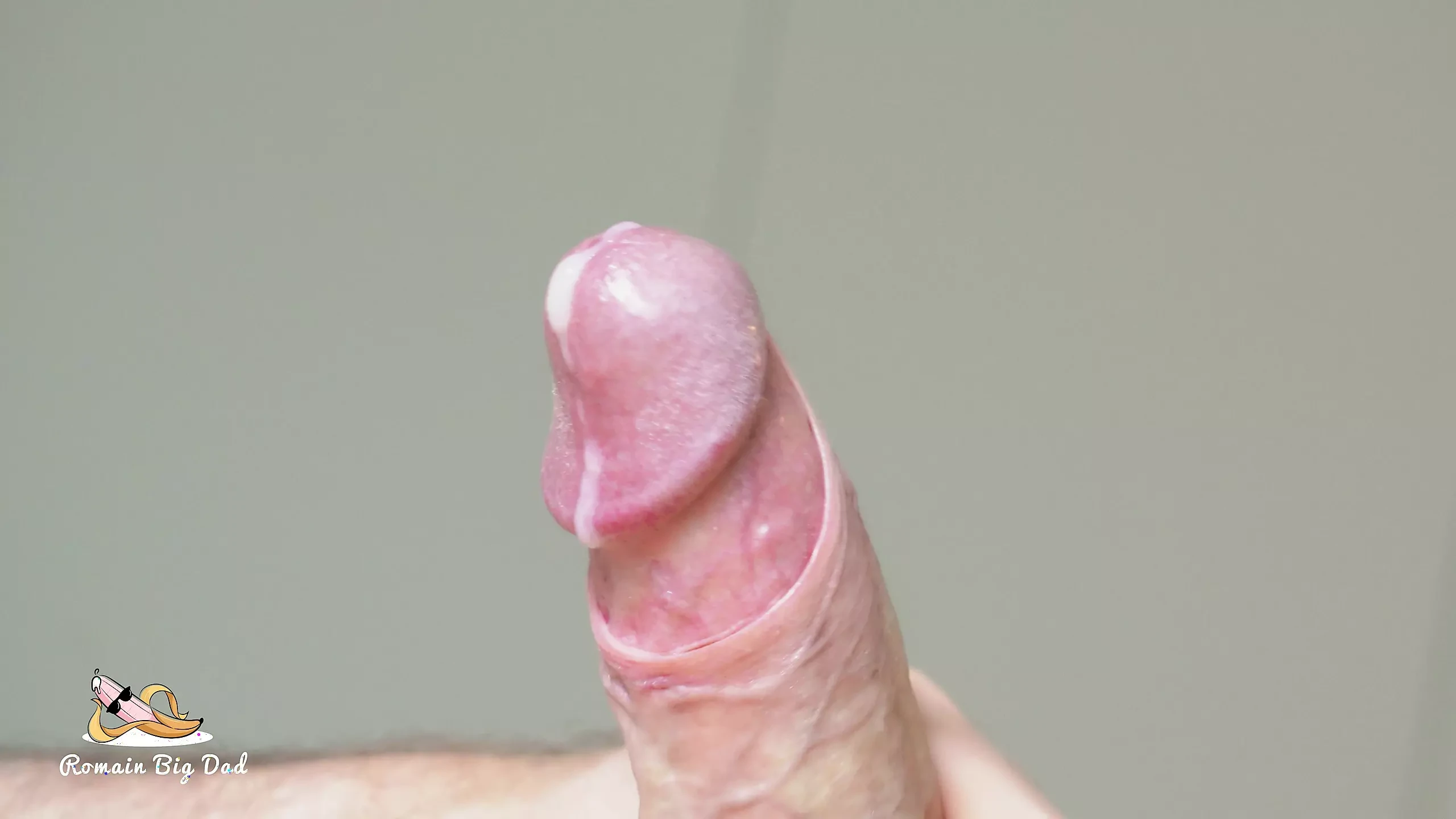 Close-up cumshot explosie slow motion papa grote pik
