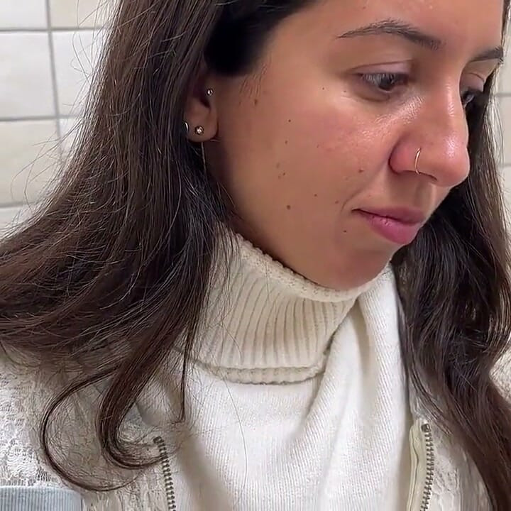 Real Porn Casting in a Public Toilet of a Shopping Center