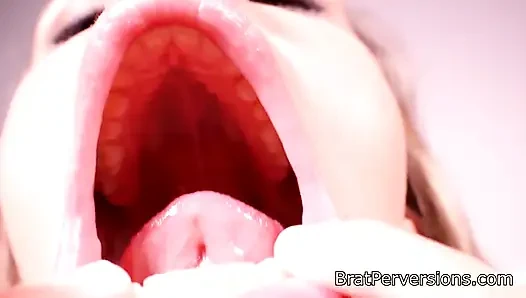 Inside Ashlynn's mouth
