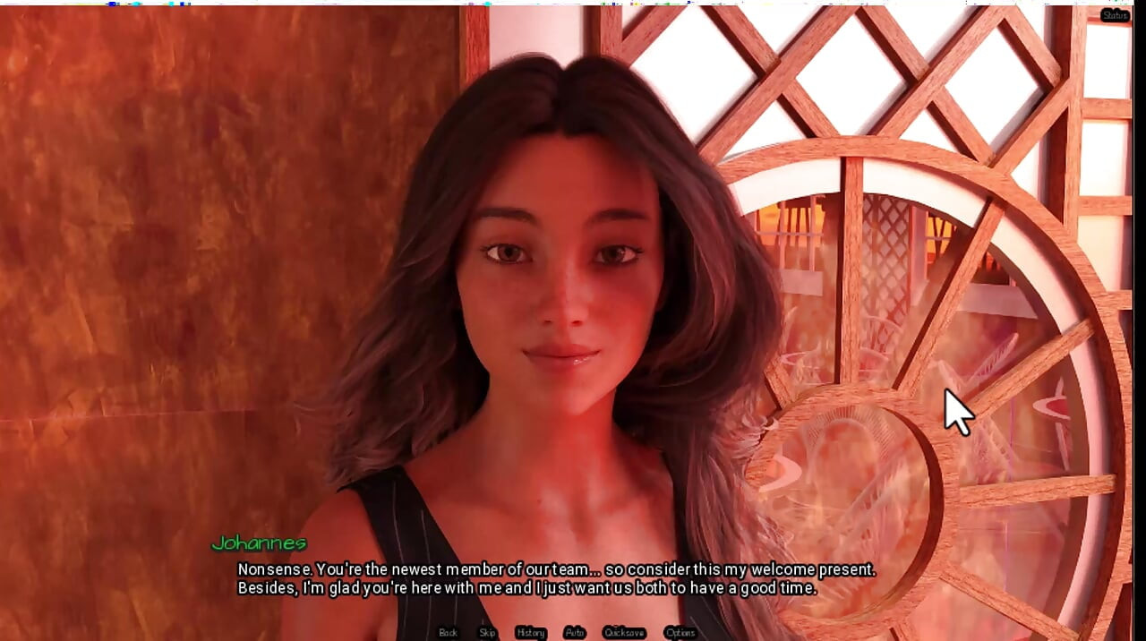 Radiant 6, waiter shows me her boobs