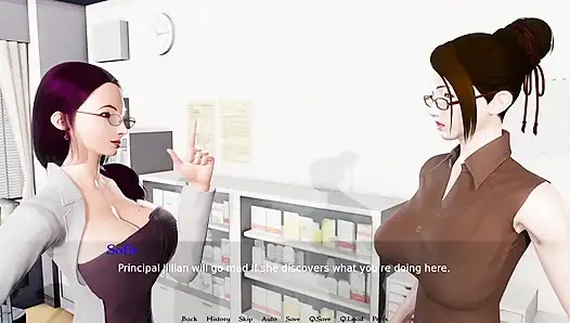 Наблюдаю за горячей милфой в душе - связанная похоть No2 - геймплей