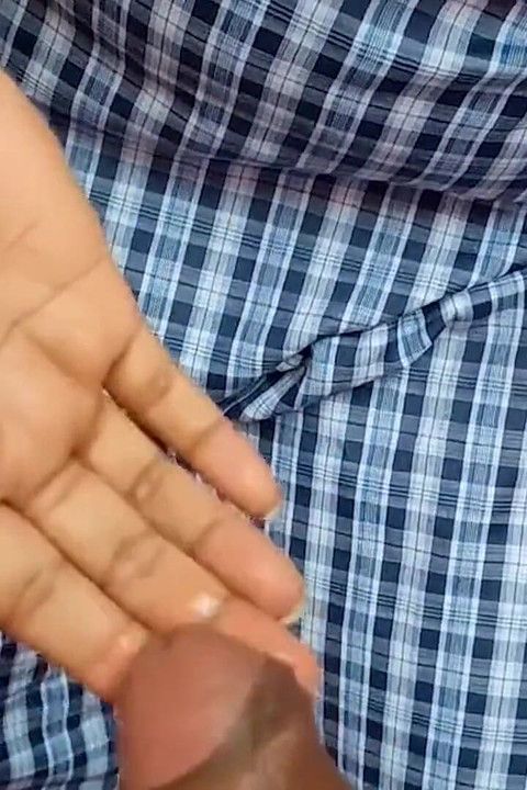 Eating Cum of Unknown Person in Public