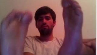 Hetero-Typen Füße vor Webcam # 5