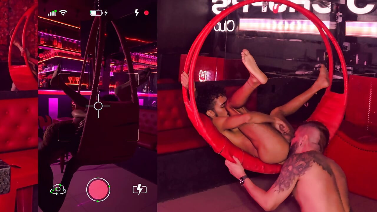 Having sex for the first time in the Sauna with a mexican with a piercing of his dick