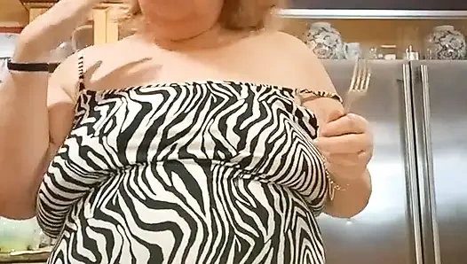 Cooking Pork chops for dinner and flashing as I cook