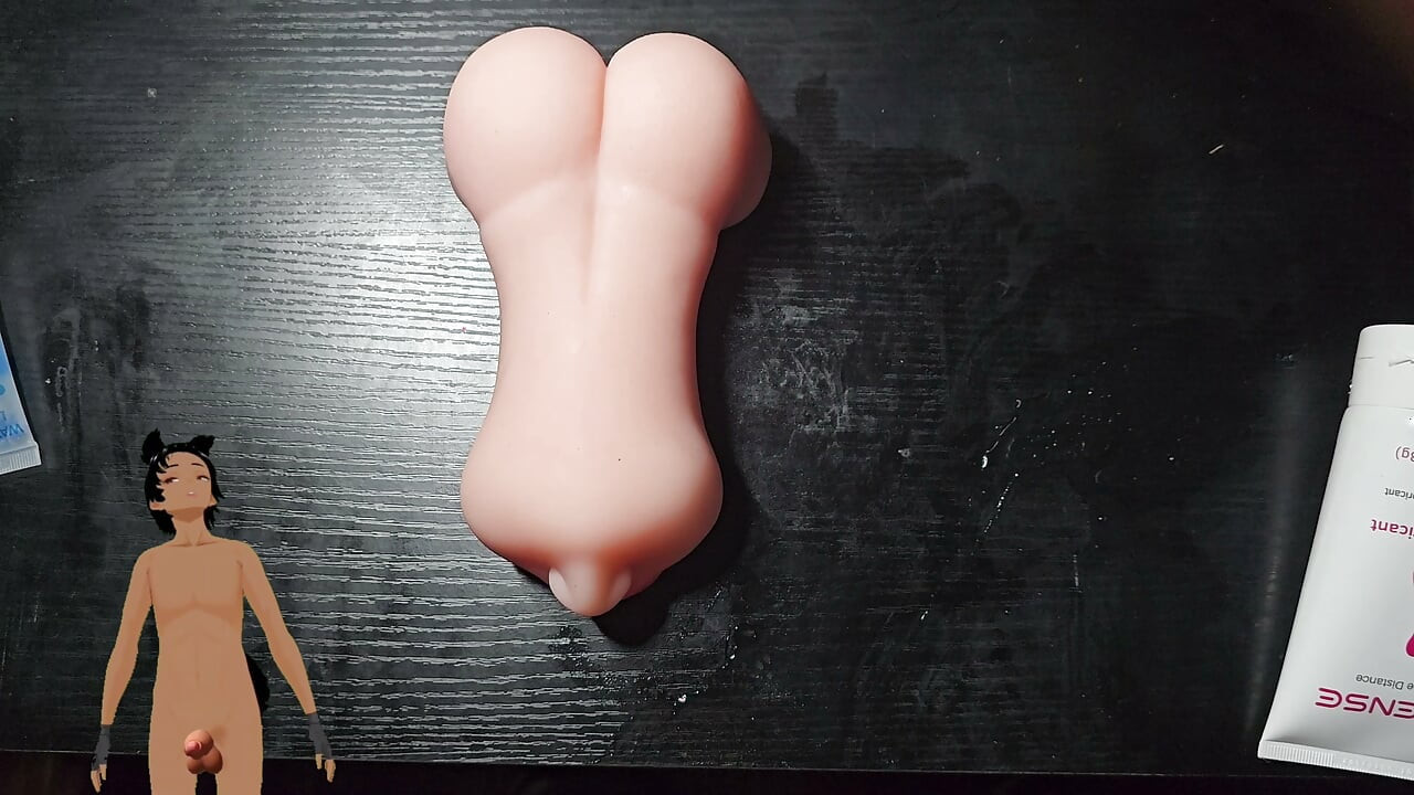 Using a pocket pussy that looks a mouth!