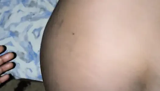 Ebony Babe Getting Fucked in Doggystyle After Visiting His Boyfriend